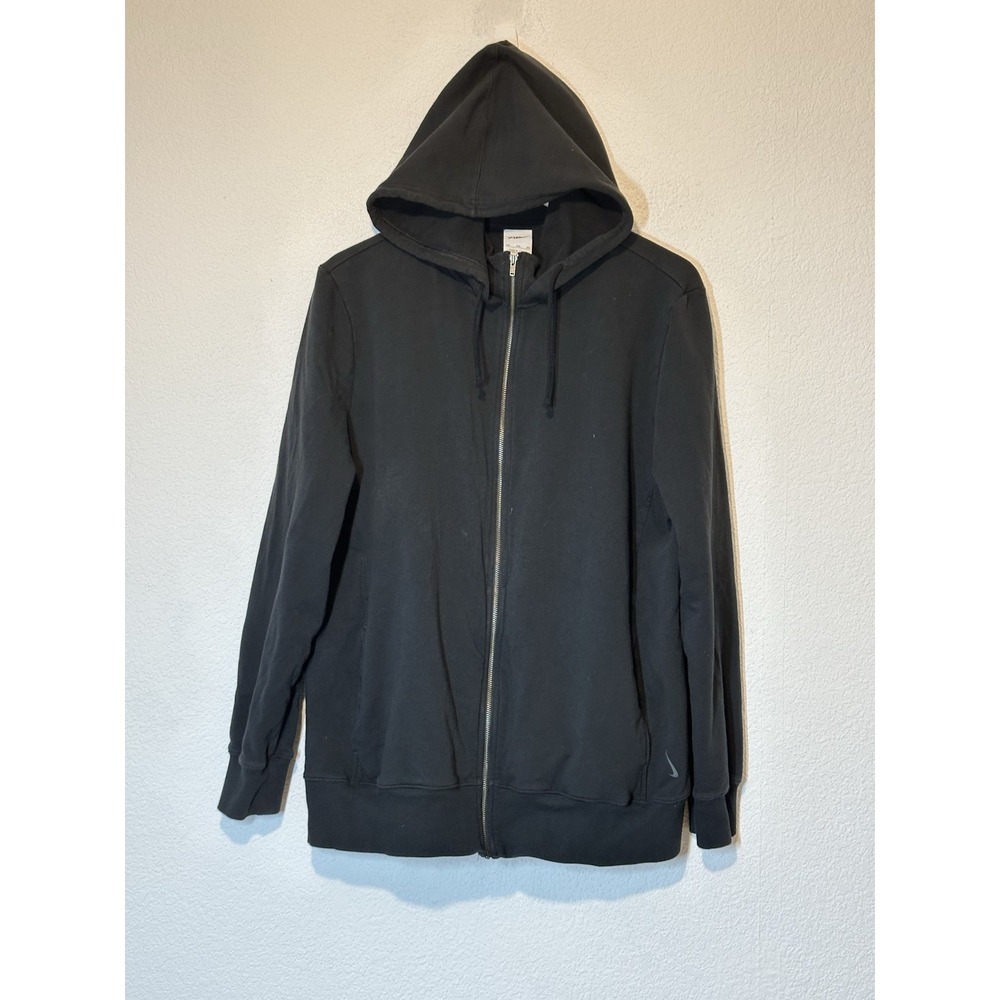 Nike Yoga Womens 3X Full Zip Black‎ Cotton Hoodie DD5597-101 Athleisure